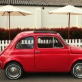 Red Fiat 500 Crop